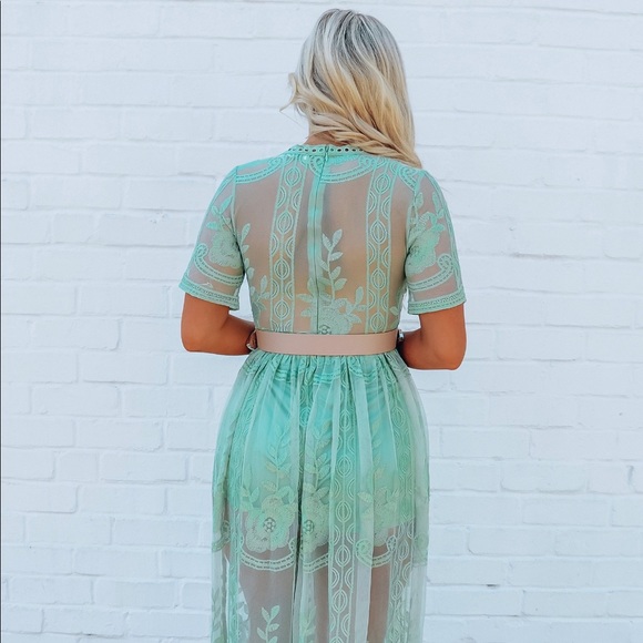 Dreaming In Color Maxi:Sage - Picture 4 of 6